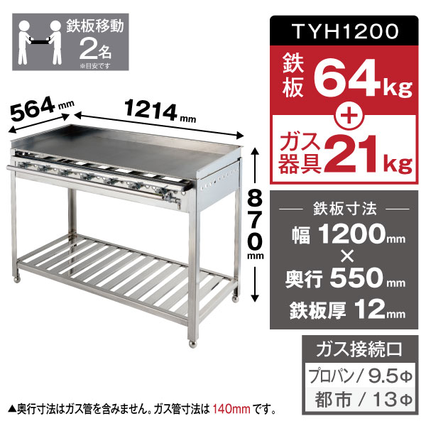 新発売の フジマック ガスグリドル FGFT90-2TC 12A 13A 都市ガス <br>